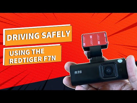 Redtiger F7N mini Dash Cam, Full HD 4K Dual Dash Cam Front Rear Camera.