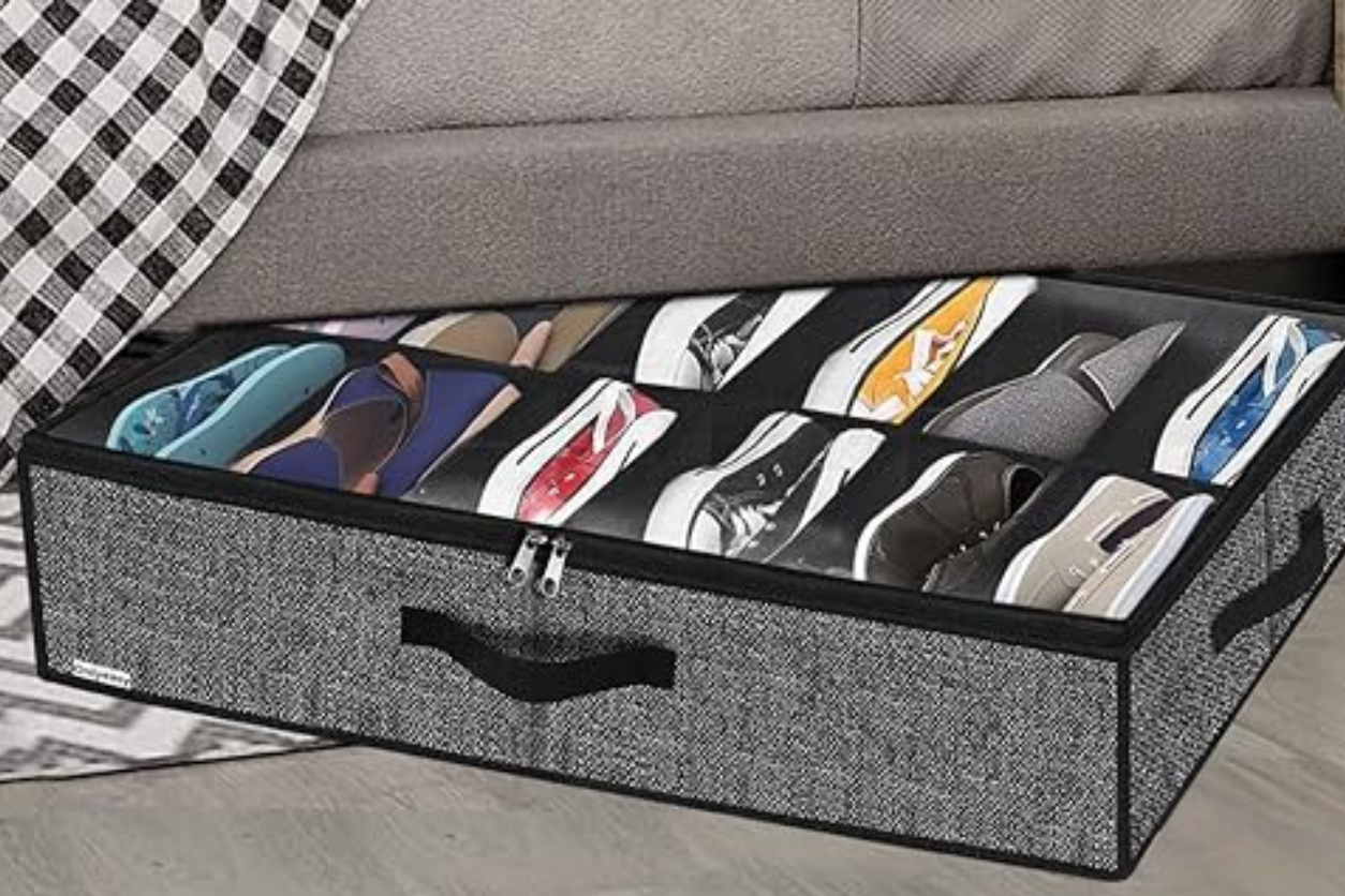 under the bed shoe storage