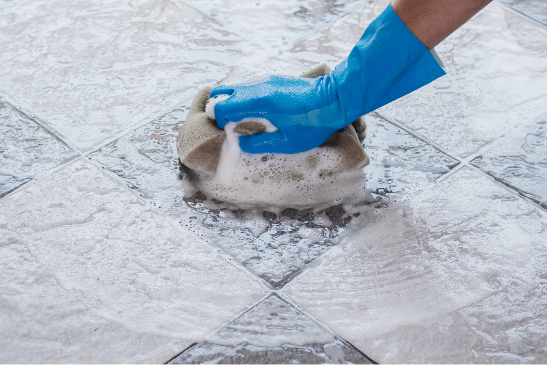 how to clean tile flooring