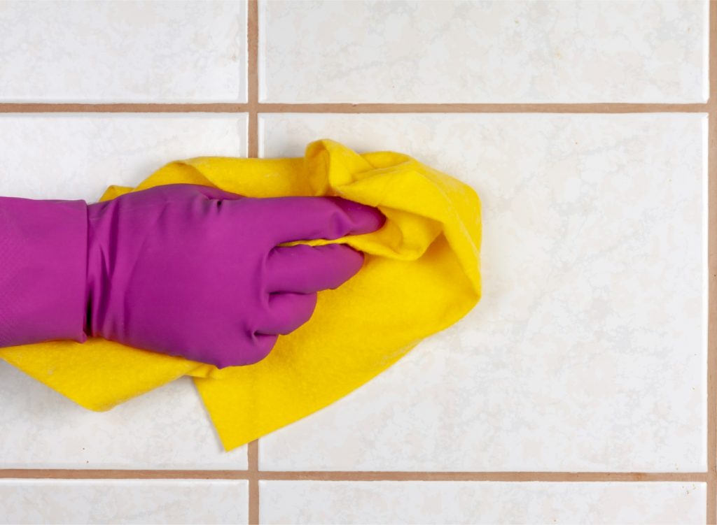 easiest way to clean grout without scrubbing