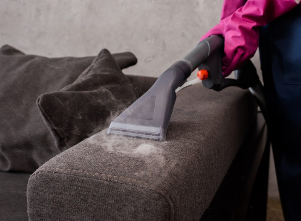 steam clean a couch