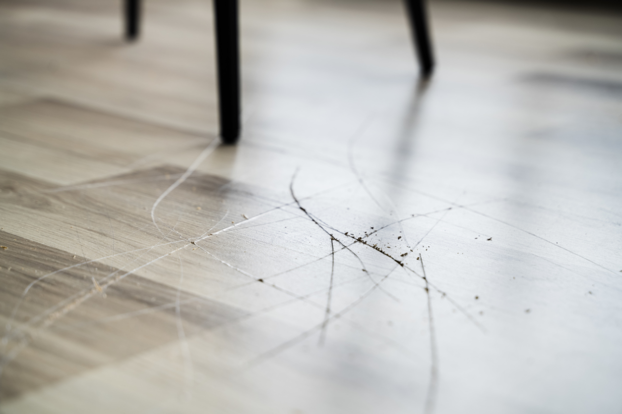 how to fix scratches on hardwood floors