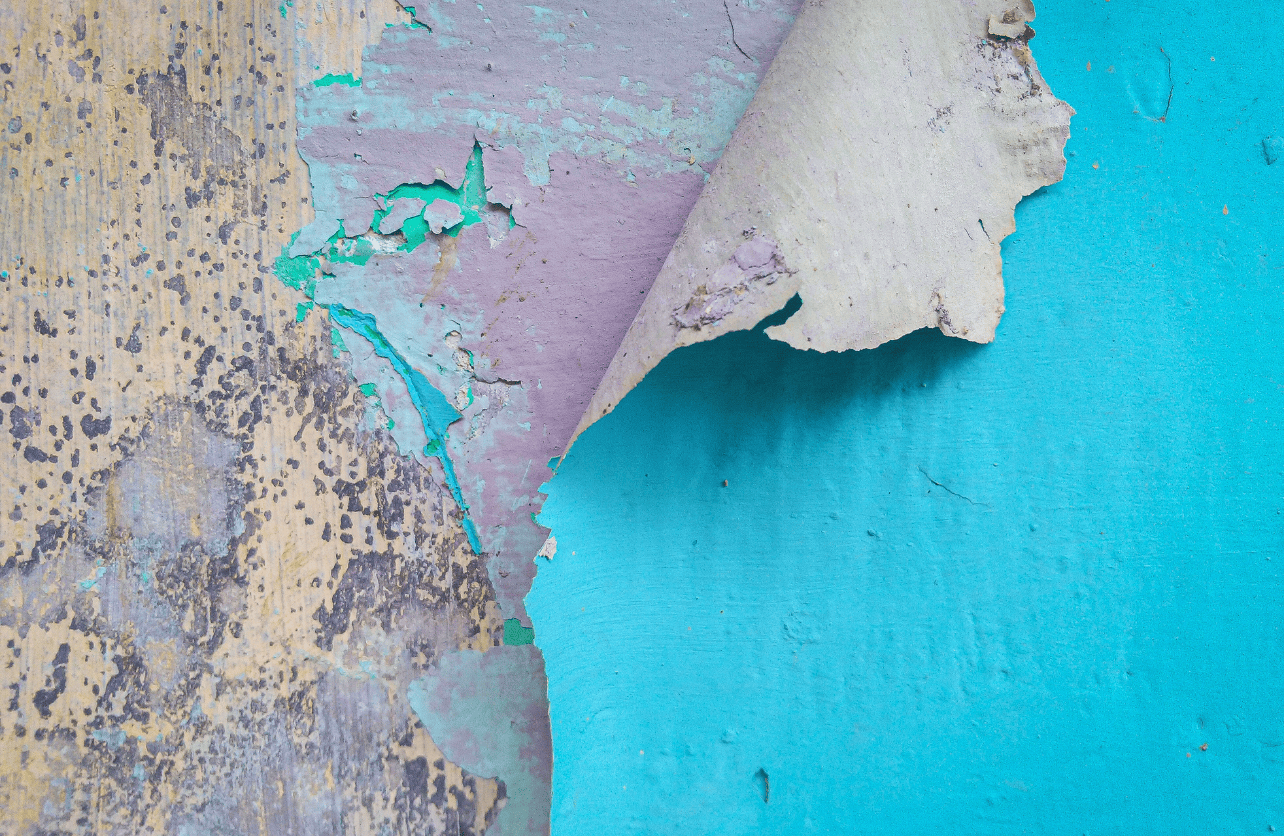 peeling paint