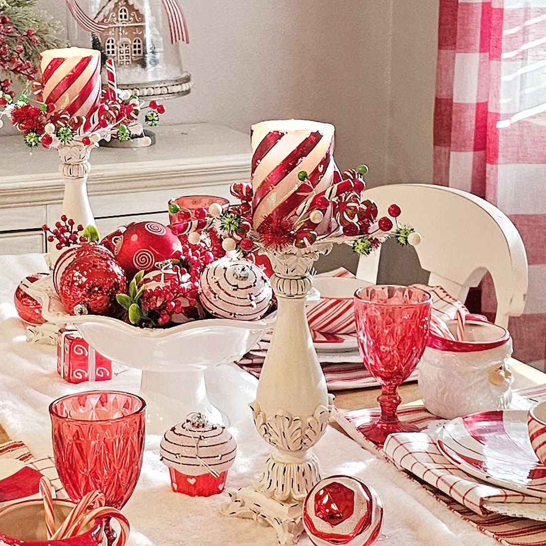 Christmas table centerpieces