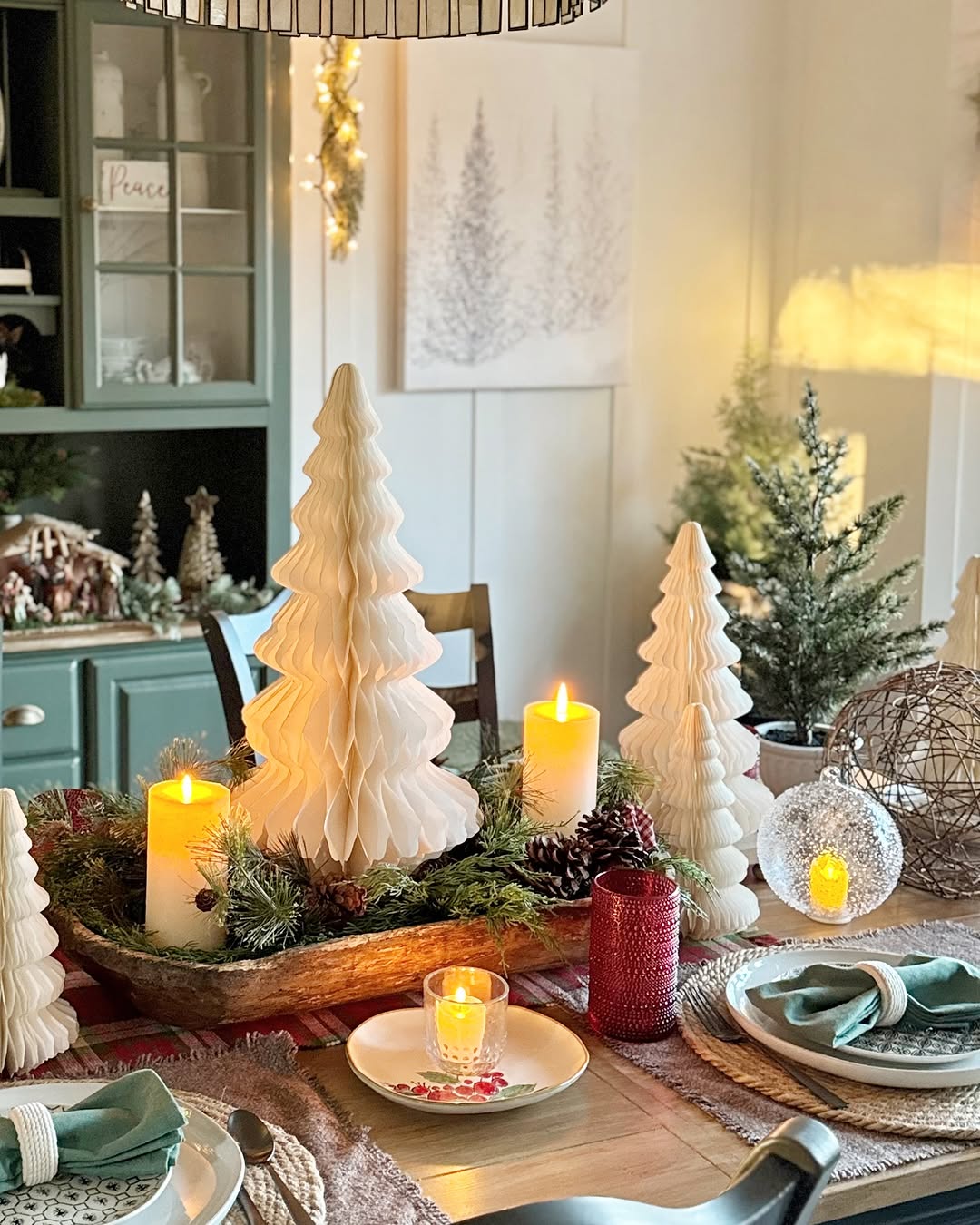 Christmas table centerpieces