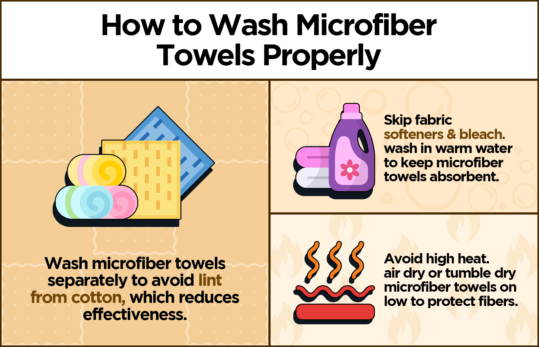 how to wash microfiber towels