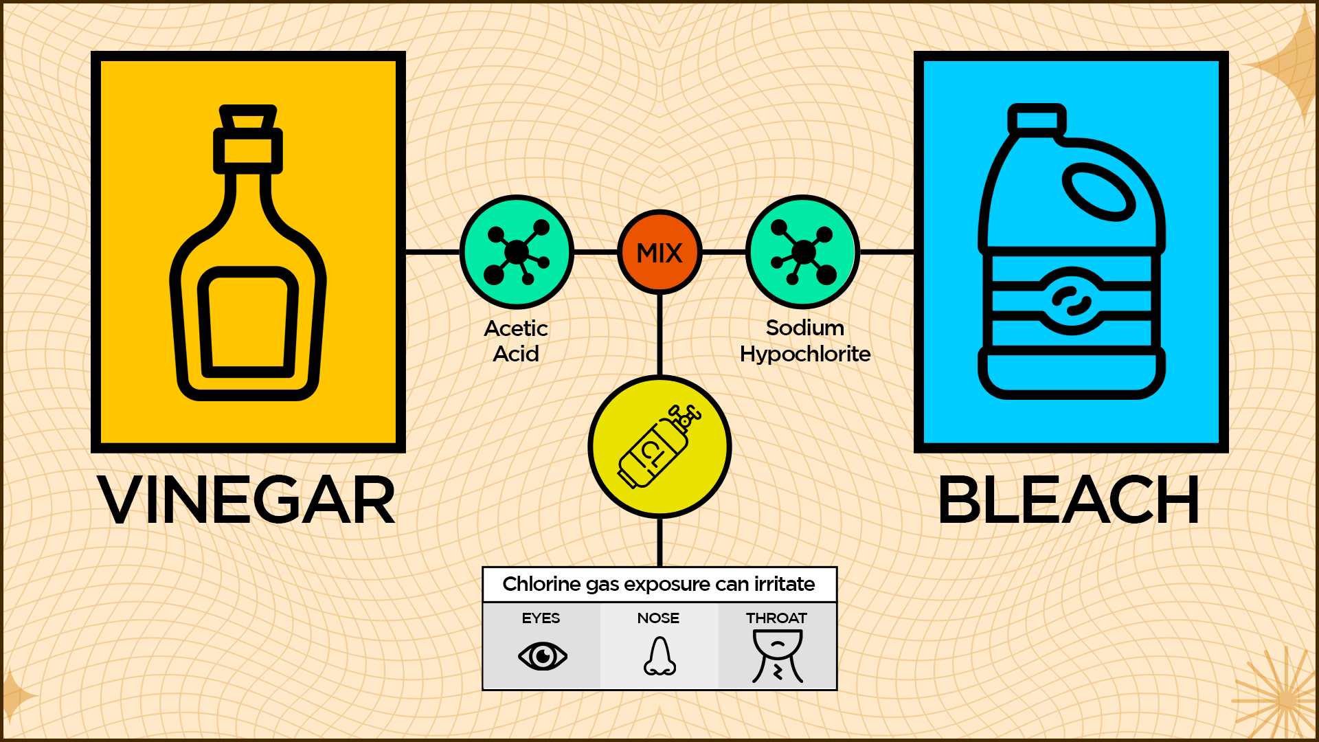 vinegar and bleach