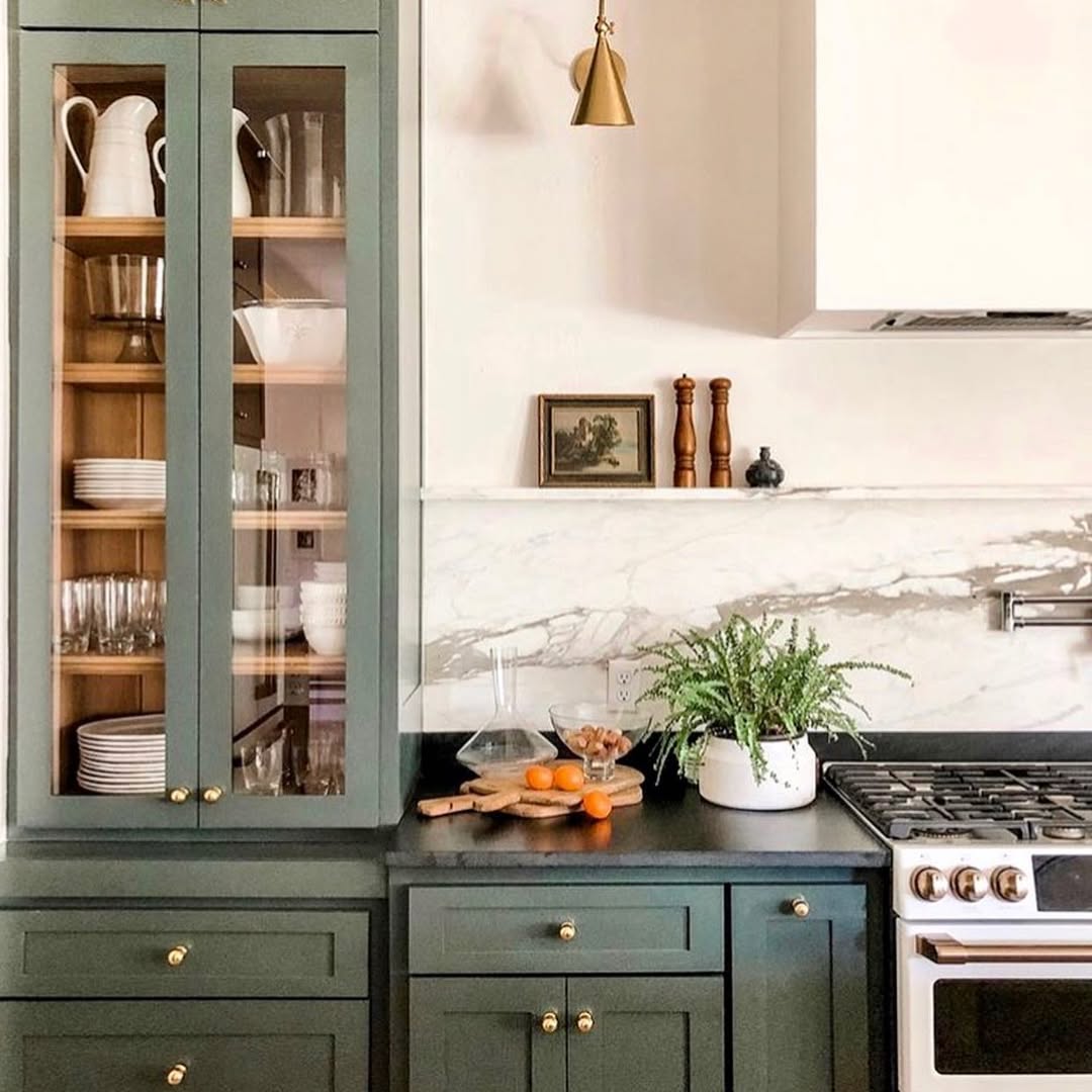 green shades kitchen