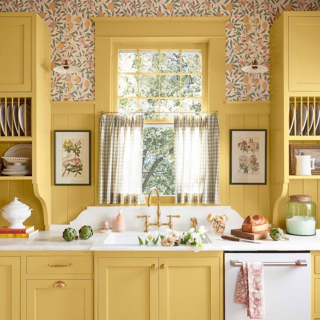 yellow kitchen
