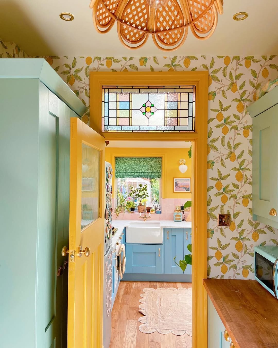 yellow kitchen