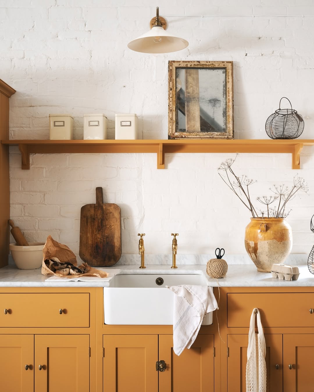 yellow kitchen