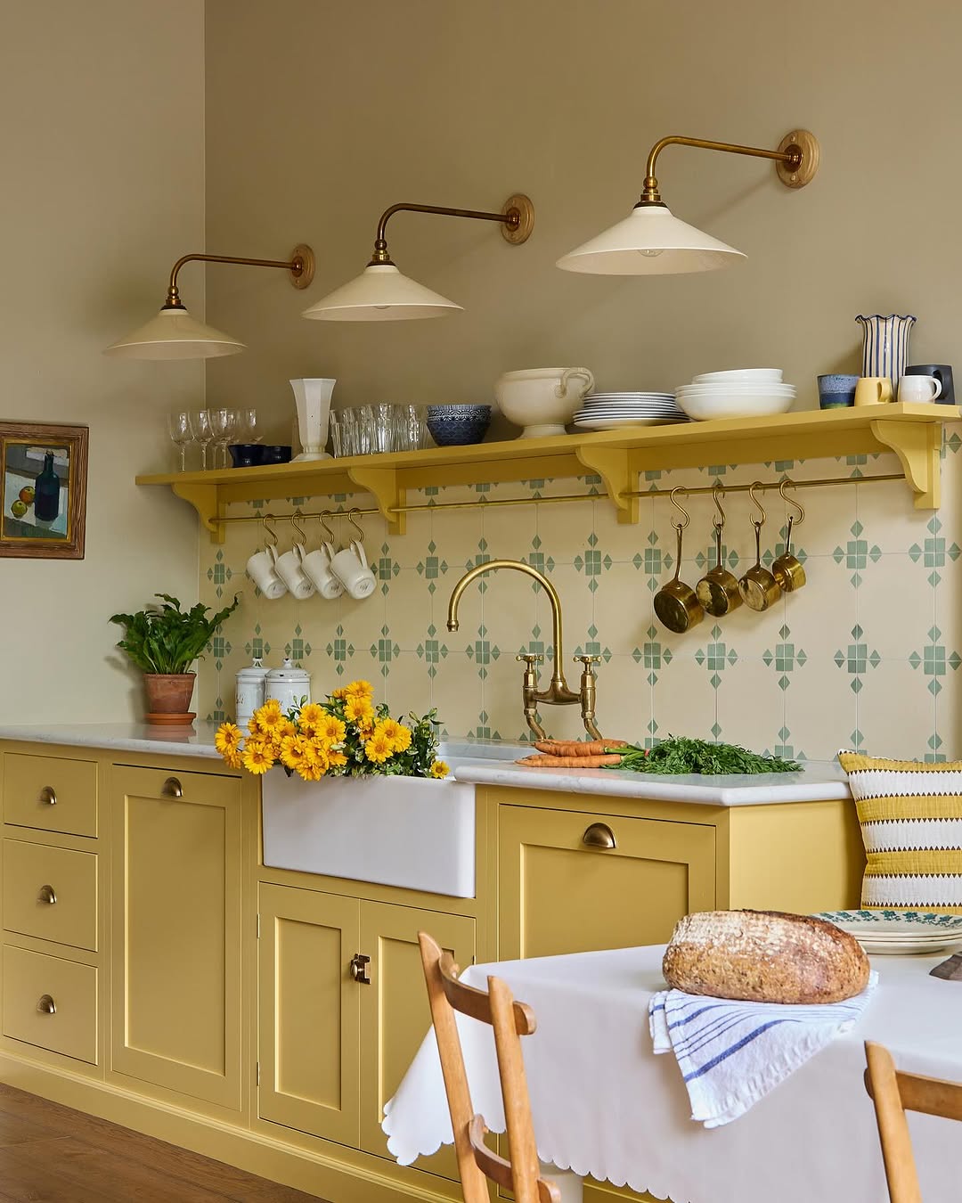yellow kitchen